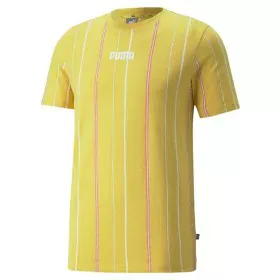 Men’s Short Sleeve T-Shirt Puma Modern Basics Stripe M Yellow by Puma, Men - Ref: S6442647, Price: 23,99 €, Discount: %