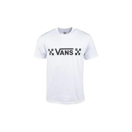 Men’s Short Sleeve T-Shirt Vans Drop V Check-B White by Vans, Men - Ref: S6443685, Price: 20,75 €, Discount: %