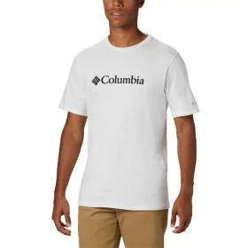 T-shirt à manches courtes homme Columbia Basic Logo Blanc Homme de Columbia, Homme - Réf : S6443879, Prix : 23,07 €, Remise : %