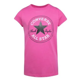 Child's Short Sleeve T-Shirt Converse Timeless Chuck Patch Fuchsia by Converse, Girls - Ref: S6446695, Price: 16,50 €, Discou...