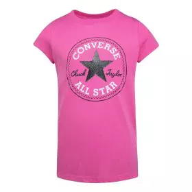 Child's Short Sleeve T-Shirt Converse Timeless Chuck Patch Fuchsia by Converse, Girls - Ref: S6446695, Price: 16,50 €, Discou...