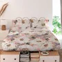 Top sheet HappyFriday White peonies Multicolour 180 x 270 cm by HappyFriday, Sheets and pillowcases - Ref: D1613802, Price: 3...