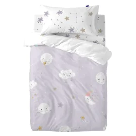 Duvet cover set HappyFriday Moshi Moshi Moons Multicolour Baby Crib 2 Pieces by HappyFriday, Quilts and quilt covers - Ref: D...