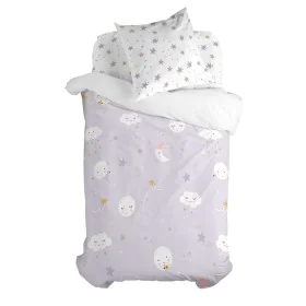 Parure de couette HappyFriday Moshi Moshi Moons Multicouleur Lit 1 persone 2 Pièces de HappyFriday, Couettes et housses de co...