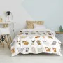 Duvet cover set HappyFriday Mr Fox Cats Multicolour Single 2 Pieces by HappyFriday, Quilts and quilt covers - Ref: D1613842, ...