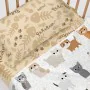 Conjunto de Lençóis HappyFriday Mr Fox Cats Multicolor Berço de Bebé 2 Peças de HappyFriday, Roupa de cama para berços - Ref:...