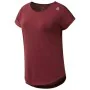 Maglia a Maniche Corte Donna Reebok Work Mesh Rosso Scuro di Reebok, Donna - Rif: S6464790, Prezzo: 20,88 €, Sconto: %