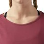 T-shirt à manches courtes femme Reebok Work Mesh Rouge foncé de Reebok, Femme - Réf : S6464790, Prix : 20,88 €, Remise : %