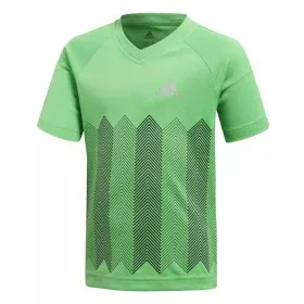 Children's Short Sleeved Football Shirt Adidas Light Green by Adidas, Boys - Ref: S6464806, Price: 16,44 €, Discount: %