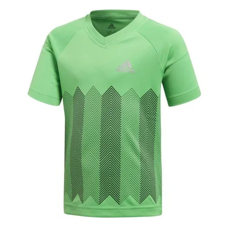 Children's Short Sleeved Football Shirt Adidas Light Green by Adidas, Boys - Ref: S6464806, Price: 16,44 €, Discount: %