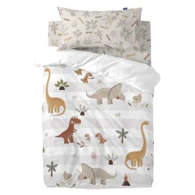 Duvet cover set HappyFriday Moshi Moshi Dino Family Multicolour Baby Crib 2 Pieces by HappyFriday, Quilts and quilt covers - ...