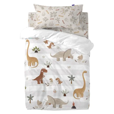 Parure de couette HappyFriday Moshi Moshi Dino Family Multicouleur Lit de bébé 2 Pièces de HappyFriday, Couettes et housses d...