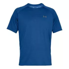 Maglia a Maniche Corte Uomo Under Armour Tech 2.0 Azzurro di Under Armour, Uomo - Rif: S6464978, Prezzo: 26,29 €, Sconto: %