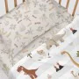 Bedding set HappyFriday Moshi Moshi Dino family Multicolour Baby Crib 2 Pieces by HappyFriday, Sheets and pillowcases - Ref: ...