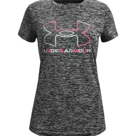 Camisola de Manga Curta Infantil Under Armour Cinzento escuro de Under Armour, Menina - Ref: S6465007, Preço: 18,43 €, Descon...