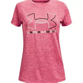 Camisola de Manga Curta Infantil Under Armour Cor de Rosa de Under Armour, Menina - Ref: S6465012, Preço: 18,43 €, Desconto: %