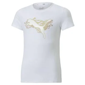 Camiseta de Manga Corta Infantil Puma Alpha Blanco de Puma, Niña - Ref: S6465023, Precio: 15,28 €, Descuento: %