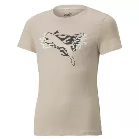 Kurzarm-T-Shirt für Kinder Puma Beige von Puma, Mädchen - Ref: S6465024, Preis: 19,38 €, Rabatt: %