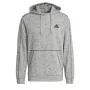 Felpa con Cappuccio Uomo Adidas Essentials Mélange Embroidered Grigio chiaro di Adidas, Uomo - Rif: S6465063, Prezzo: 45,36 €...