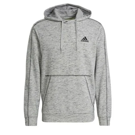 Felpa con Cappuccio Uomo Adidas Essentials Mélange Embroidered Grigio chiaro di Adidas, Uomo - Rif: S6465063, Prezzo: 45,36 €...