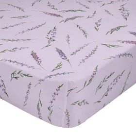 Fitted sheet HappyFriday Lavanda Multicolour 90 x 200 x 32 cm by HappyFriday, Sheets and pillowcases - Ref: D1613874, Price: ...