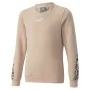 Sudadera sin Capucha Niña Puma Alpha Crew Neck Beige Leopardo Rosa de Puma, Niña - Ref: S6465118, Precio: 31,64 €, Descuento: %