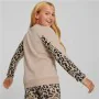 Hoodless Sweatshirt for Girls Puma Alpha Crew Neck Beige Leopard Pink by Puma, Girls - Ref: S6465118, Price: 31,64 €, Discoun...