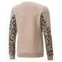 Hoodless Sweatshirt for Girls Puma Alpha Crew Neck Beige Leopard Pink by Puma, Girls - Ref: S6465118, Price: 31,64 €, Discoun...