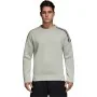 Sweat sans capuche homme Adidas Zne Crew Gr Gris clair de Adidas, Homme - Réf : S6465944, Prix : 71,23 €, Remise : %