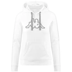 Sweat à capuche femme Kappa Blanc de Kappa, Femme - Réf : S6466028, Prix : 38,05 €, Remise : %