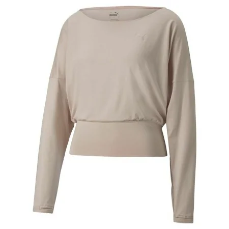 Women’s Sweatshirt without Hood Puma Studio Yogini Lite Salmon by Puma, Women - Ref: S6466044, Price: 42,07 €, Discount: %