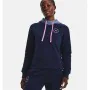 Felpa con Cappuccio Donna Under Armour Rival Fleece Blu Marino di Under Armour, Donna - Rif: S6466048, Prezzo: 49,21 €, Scont...