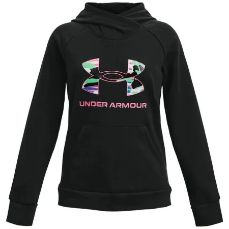 Camisola com Capuz Menina Under Armour Rival Big Logo Preto de Under Armour, Menina - Ref: S6466058, Preço: 33,38 €, Desconto: %