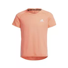 T shirt à manches courtes Enfant Adidas Aeroready Three Stripes Saumon de Adidas, Fille - Réf : S6468221, Prix : 24,60 €, Rem...