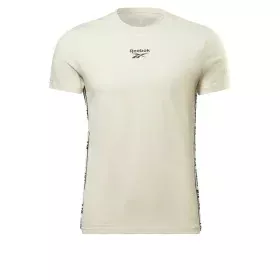 Camiseta de Manga Corta Hombre Reebok Identity Tape Beige de Reebok, Hombre - Ref: S6468223, Precio: 18,43 €, Descuento: %