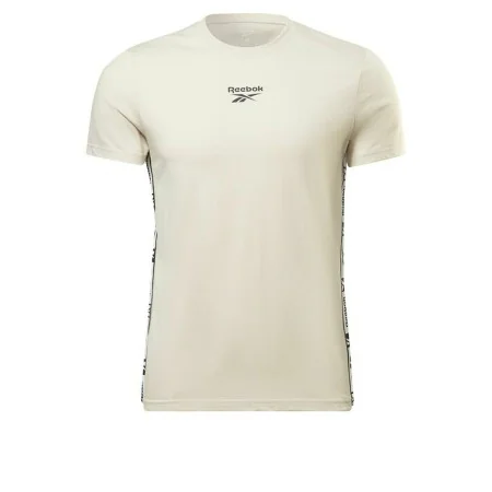 Camiseta de Manga Corta Hombre Reebok Identity Tape Beige de Reebok, Hombre - Ref: S6468223, Precio: 18,43 €, Descuento: %