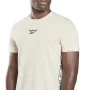 Camiseta de Manga Corta Hombre Reebok Identity Tape Beige de Reebok, Hombre - Ref: S6468223, Precio: 18,43 €, Descuento: %