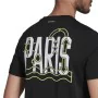 Camiseta de Manga Corta Hombre Adidas Aeroready Paris Graphic Tenis Negro de Adidas, Hombre - Ref: S6468239, Precio: 23,38 €,...