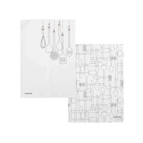 Kitchen Cloth HappyFriday Cutlery Multicolour 70 x 50 cm (2 Units) by HappyFriday, Dish Cloth & Towels - Ref: D1613934, Price...