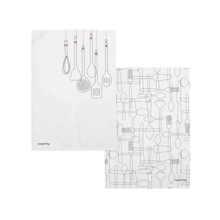 Panno da Cucina HappyFriday Cutlery Multicolore 70 x 50 cm (2 Unità) di HappyFriday, Strofinacci - Rif: D1613934, Prezzo: 11,...