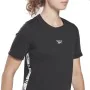 Camisola de Manga Curta Mulher Reebok Tape Pack Preto de Reebok, Mulher - Ref: S6468251, Preço: 17,57 €, Desconto: %