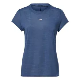 Maglia a Maniche Corte Donna Reebok Workout Ready Blu scuro di Reebok, Donna - Rif: S6468263, Prezzo: 23,38 €, Sconto: %