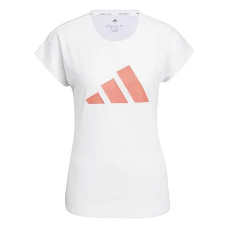 Camisola de Manga Curta Mulher Adidas Training 3B Branco de Adidas, Mulher - Ref: S6468265, Preço: 28,99 €, Desconto: %