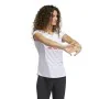 Camisola de Manga Curta Mulher Adidas Training 3B Branco de Adidas, Mulher - Ref: S6468265, Preço: 28,99 €, Desconto: %