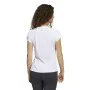 Camisola de Manga Curta Mulher Adidas Training 3B Branco de Adidas, Mulher - Ref: S6468265, Preço: 28,99 €, Desconto: %