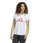 Camisola de Manga Curta Mulher Adidas Training 3B Branco de Adidas, Mulher - Ref: S6468265, Preço: 28,99 €, Desconto: %