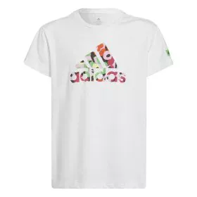 Camisola de Manga Curta Infantil Adidas x Marimekko Branco de Adidas, Menina - Ref: S6468268, Preço: 22,76 €, Desconto: %