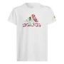 Camisola de Manga Curta Infantil Adidas x Marimekko Branco de Adidas, Menina - Ref: S6468268, Preço: 22,76 €, Desconto: %