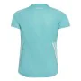 Child's Short Sleeve T-Shirt Adidas Aeroready Three Stripes Aquamarine by Adidas, Girls - Ref: S6468271, Price: 24,60 €, Disc...