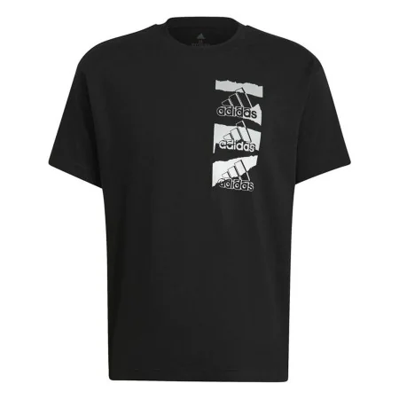 Men’s Short Sleeve T-Shirt Adidas Essentials Brandlove Black by Adidas, Men - Ref: S6468278, Price: 27,56 €, Discount: %